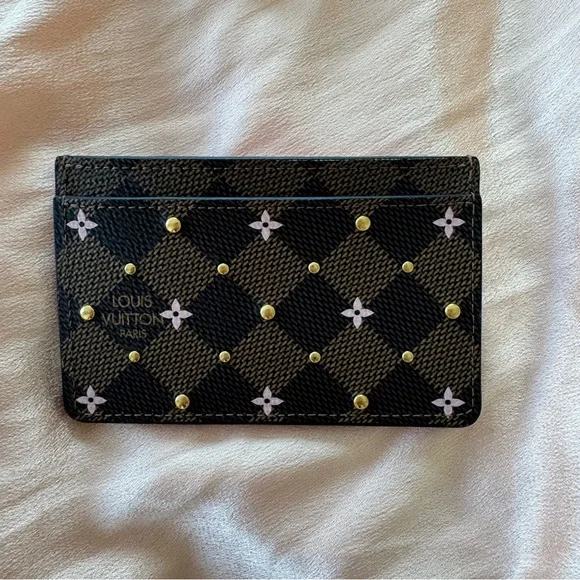 Louis Vuitton floral studded card holder - Picture 3 of 7